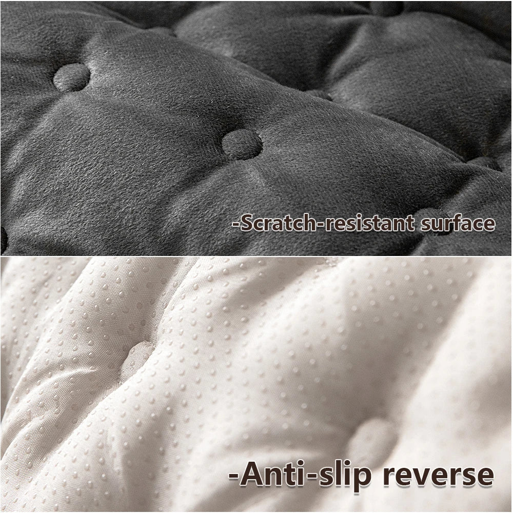 Copridivano Jacquard Tinta Unita Moderno – Antiscivolo, Lavabile in Lavatrice, Tutte le Stagioni