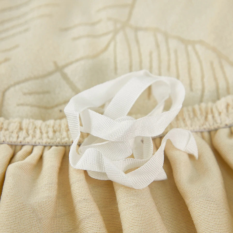 Copridivano Elastico in Velluto Jacquard – Tinta Unita, Antigraffio per Gatti, Tutte le Stagioni